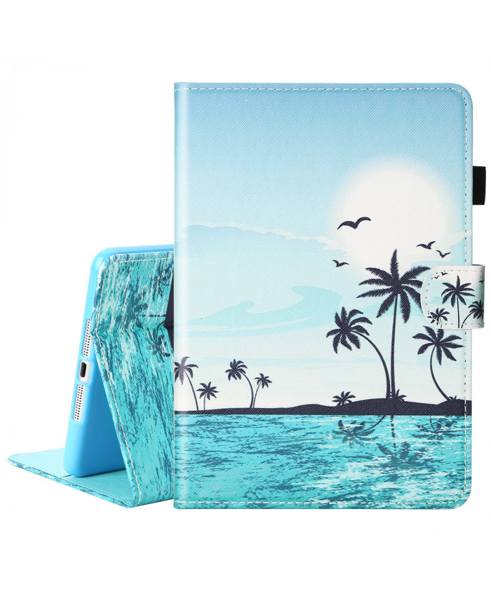 TOROTON iPad Mini 1/2/3 Case,Smart Auto Wake/Sleep Stand Cards Slots & Money Holder Premium PU Leather Case Cover for Apple iPad Mini 1/2/3 (Sunrise) 